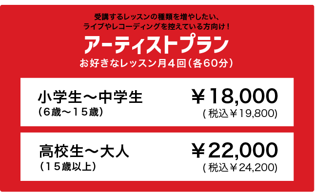 アーティストプラン